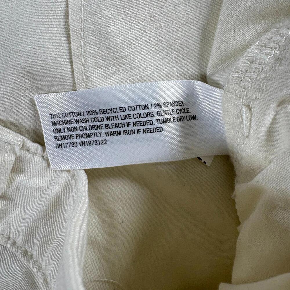 Chino Straight Stretch Pants Universal Thread Tag 12 Fits Like 34X30 Cream - Picture 5 of 8